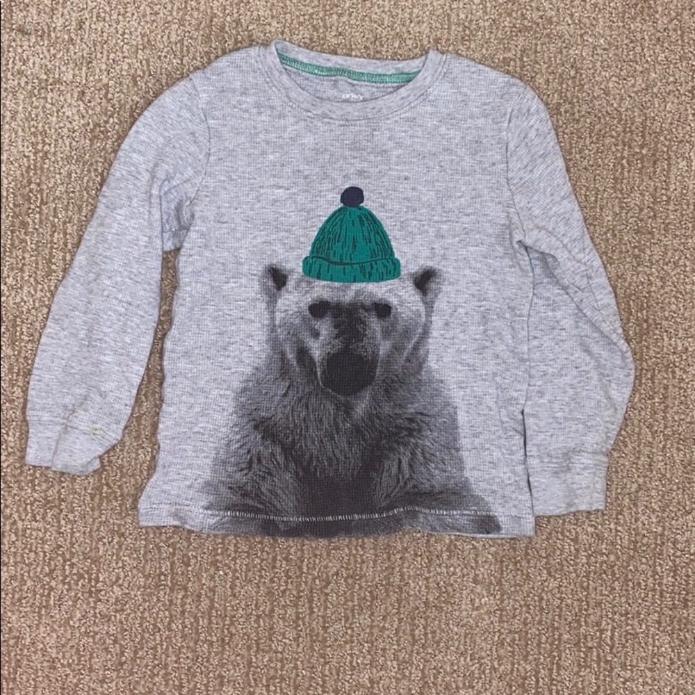 Super Cute Boy’s Bear with Winter Hat Top